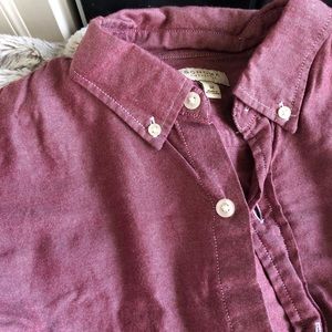 Men’s Marled Red Casual Dress Shirt